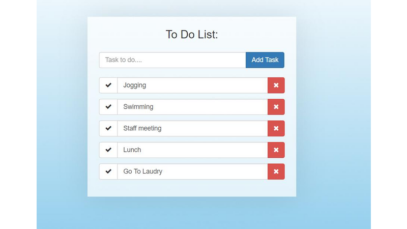 TO DO list app