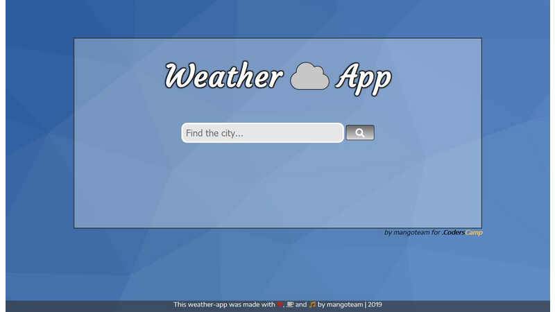 Weather-App by mangoteam