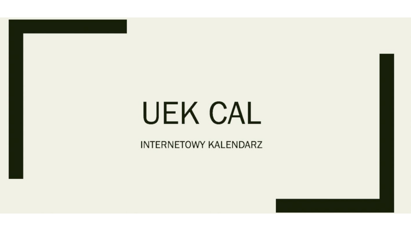UEK CAL - INTERNETOWY KALENDARZ