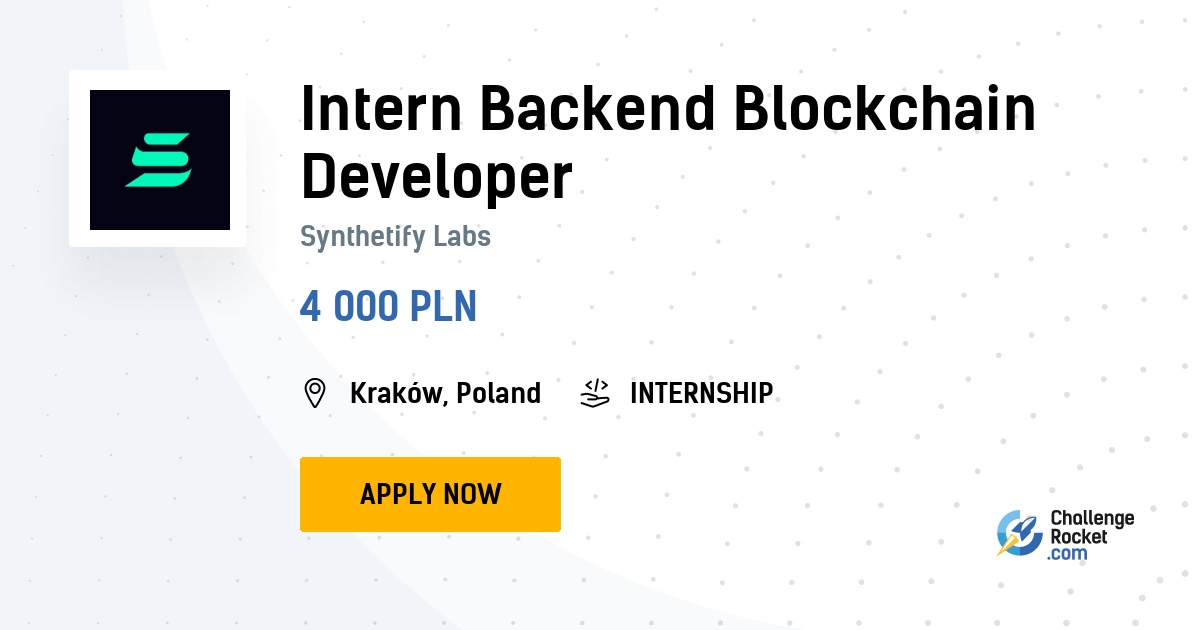 blockchain backend developer