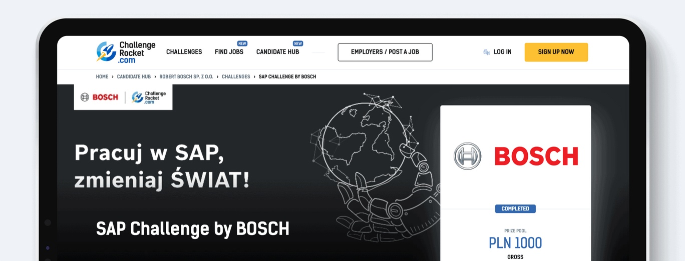 sap challenge by bosch, case study