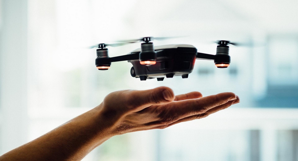 man with innovative drone
