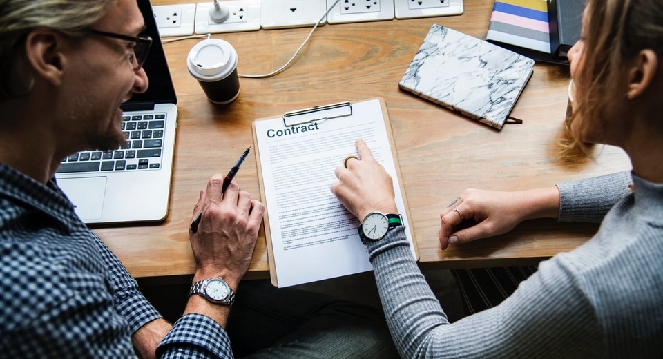 recruitment - talking about job contract