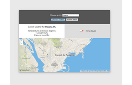 Simple weather web app