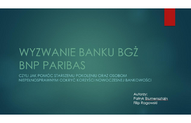 BGŻ BNP PARIBAS - Przyjazna bankowość dla każdego